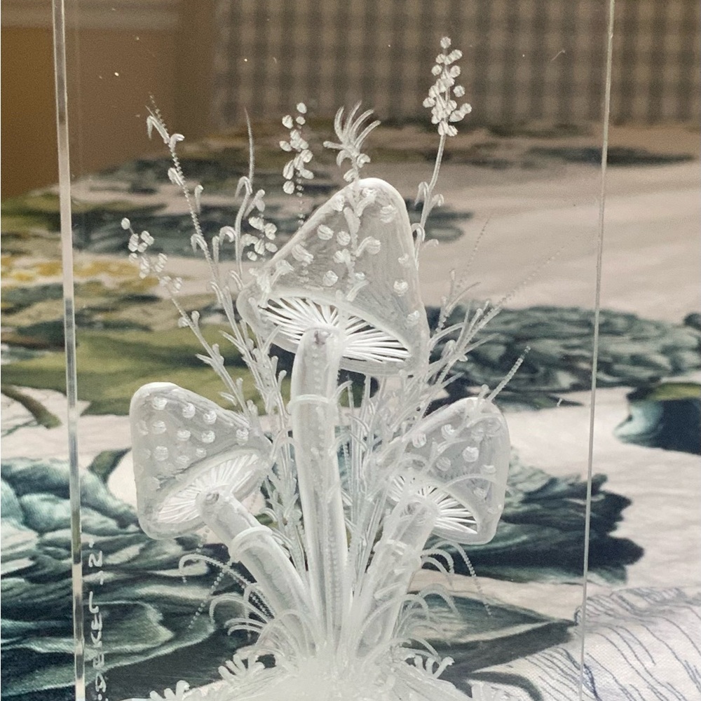 White Mushroom  Art